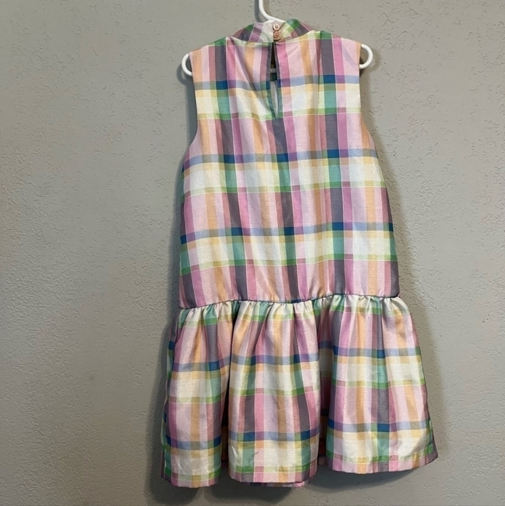 Kid's Gymboree Pastel Plaid Sleeveless Cocktail Dress